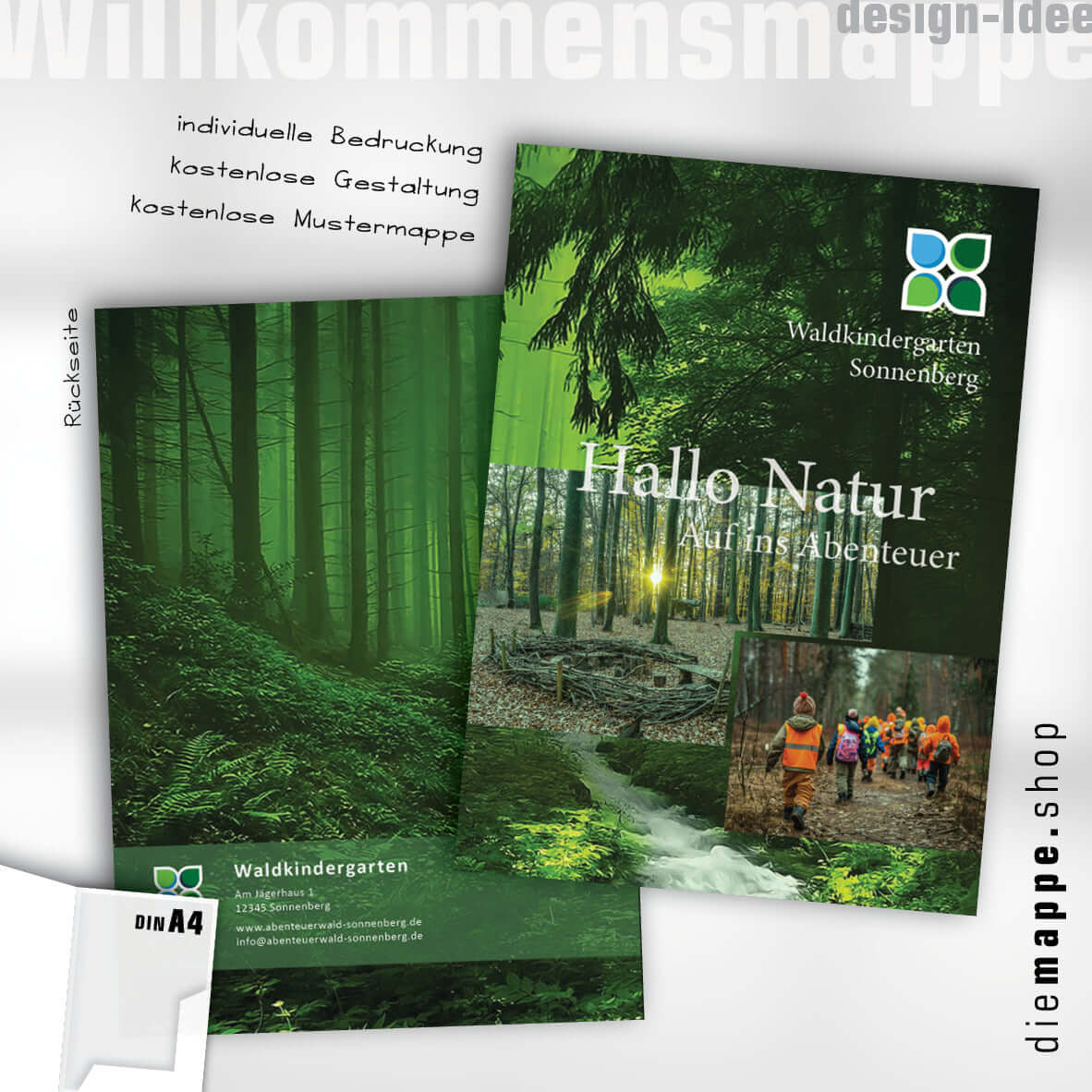 bedruckte zeugnismappen schule