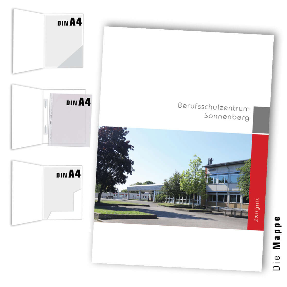 bedruckte zeugnismappen schule